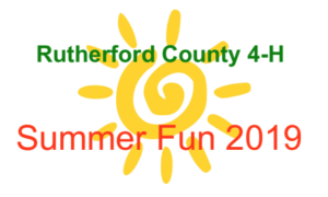 Cover photo for Rutherford County 2019 4-H Summer Fun