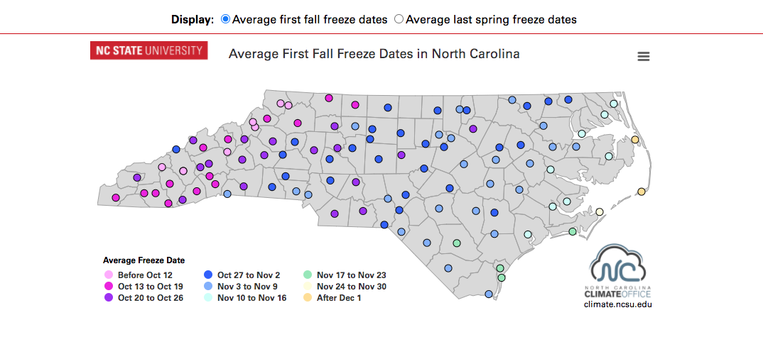 When Do We Get Frost in NC? | N.C. Cooperative Extension