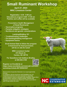 Cover photo for Small Ruminant Workshop