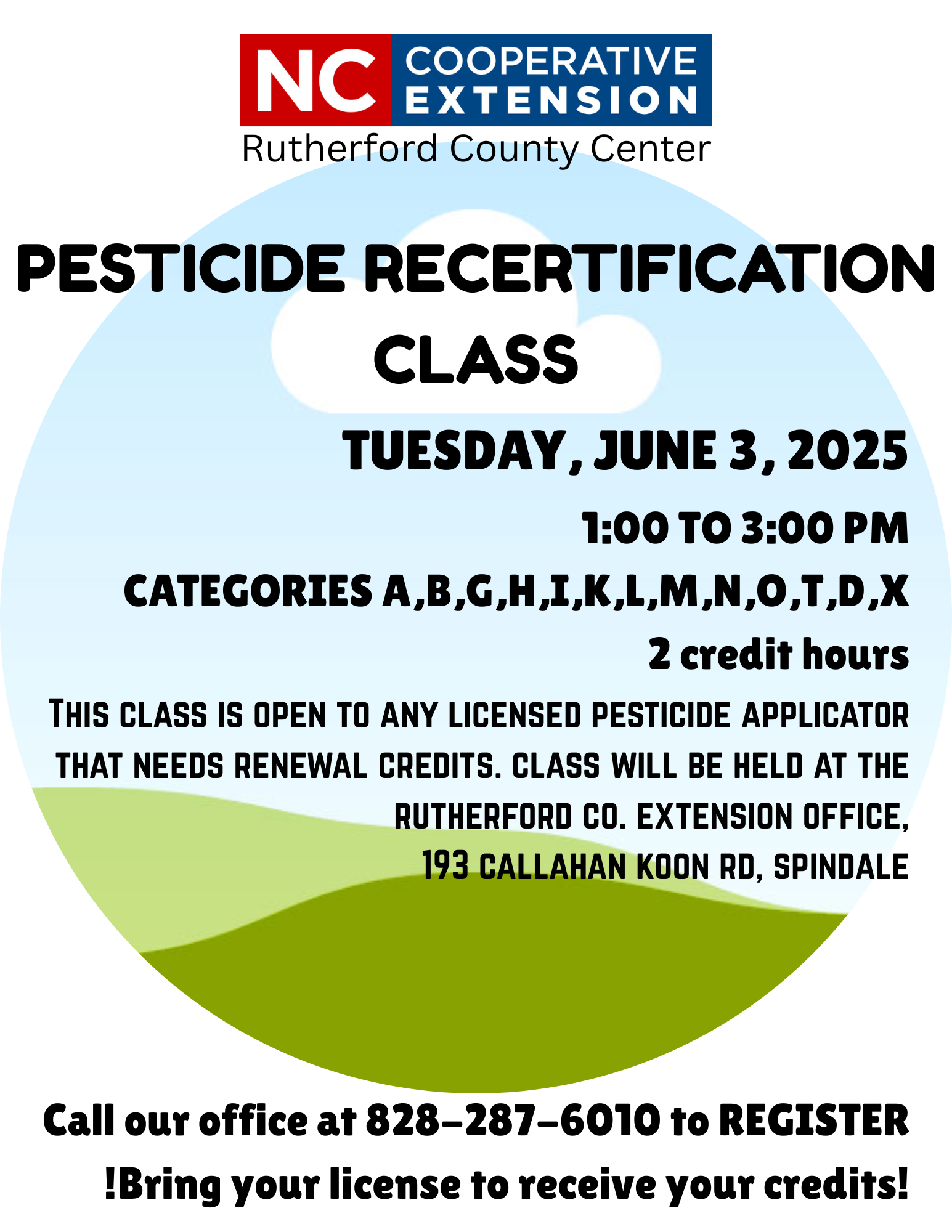 Tuesday June 3 from 1 to 3 p.m.